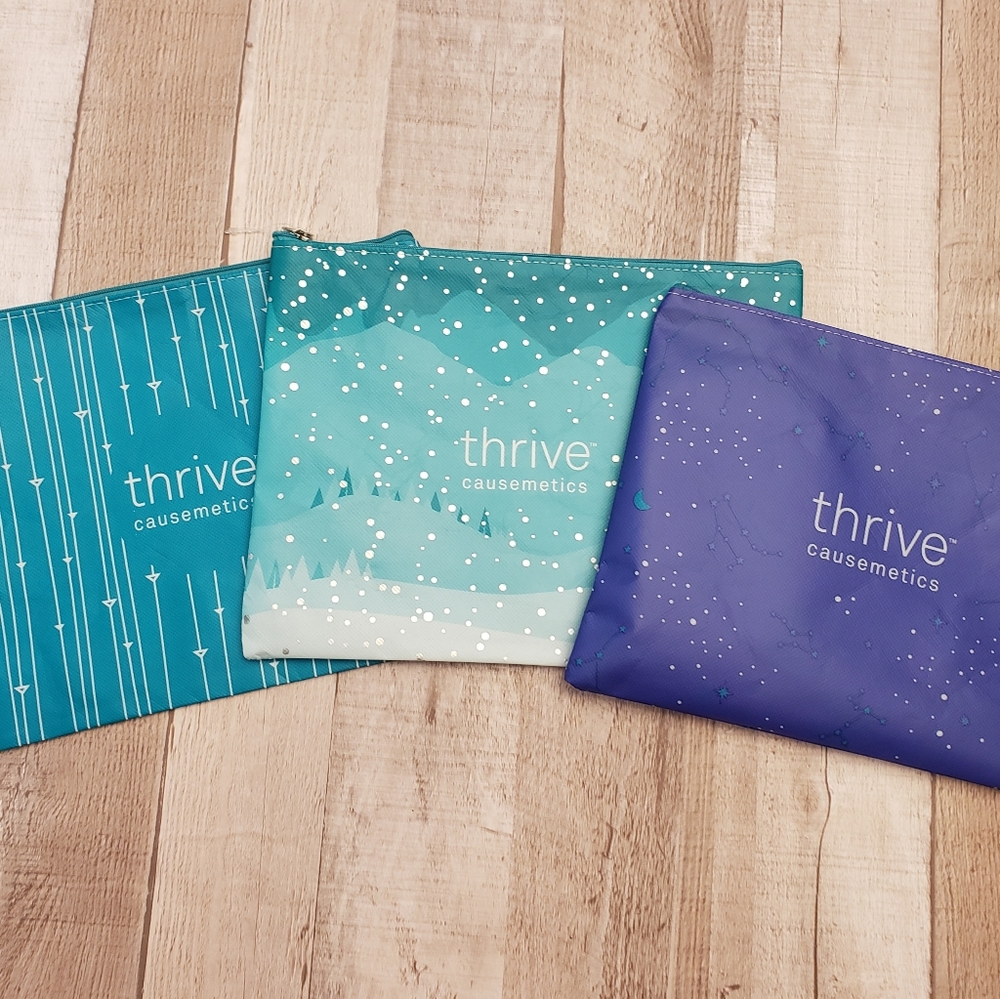 Set of 3 cosmetic bags
